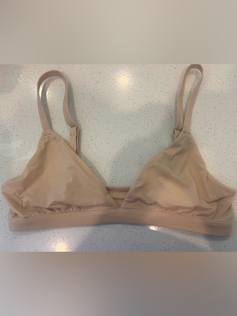 SKIMS Fits Everybody Triangle Bra in Sand